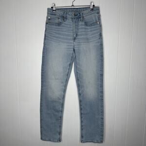American Eagle Men’s Airflex Real Good Athletic Straight Jeans Light Wash 30x32